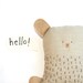 Handmade Toy Bear - Soft Toy Animal, Handmade Teddy Bear, Fabric Doll, Plush Toy, Soft Sculpture, Creature, Art Doll, Poosac Bear