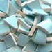 Beautiful Robin's Egg Blue Speckled Broken China Mosaic Tile Set of 180