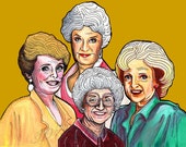 Golden Girls Dorothy Zbornak Mr. Haha Print by springheadgirl