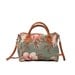 Vintage Orvis Floral Handbag with Leather Trim and Crossbody Strap