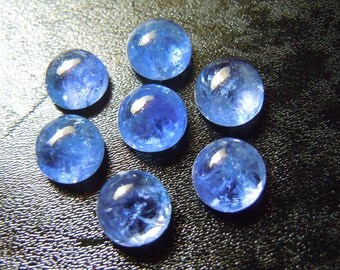 Tanzanite Cabochon Round AAA Quality Blue Color 7pc Size- 8x8mm round Wholesale Price