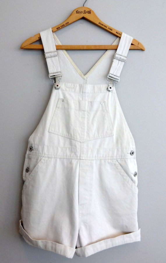 women's vintage GAP Denim dungarees khaki Shortalls Bib