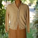 beige cashmere cardigan