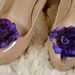 Gorgeous plum bouquet shoe clips