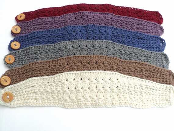 v crochet pattern stitch headband pattern Headband star Button Closure With stitch Crochet Pattern