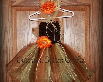 Scarecrow Tutu Costume - Infant Halloween Costume - Toddler Halloween Costume 6 months 9 months 12 months 18 months 24 month 2T 3T