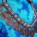 Kuchi bead necklace with coins