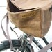 Brown Waxed Canvas Bicycle Handle Bar and Messenger Bag