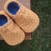 LAST PAIR - Baby Shoes for Boys or Girls - Pumpkin Orange with White Polka-Dots - 0-3 or 3-6 months only