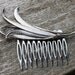 Vintage Wispy Silver Hair Comb