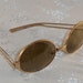 Vintage Hippie SUNGLASSES Ray Ban and CASE Original Gold Lennon Joplin Round 1960s and CASE