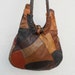 Vintage 70s Rustic PATCHWORK Leather Bag