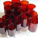 Ruby Red Luminarc Cavalier Glass Set - 18 pieces