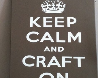 Items similar to Keep Calm and Get Your Craft On Ladies T-Shirt - Sizes ...