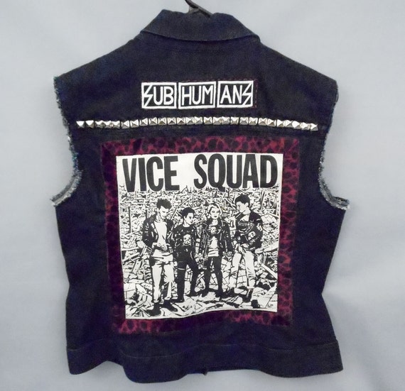 Punk Rock Denim Vest Jacket