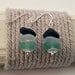Sea Glass Earrings - Blue Trio Sterling Silver Earwire Earrings
