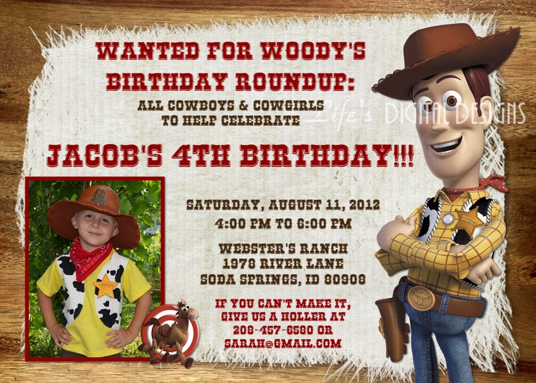 Woody Party Invitations 5