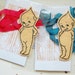 Kewpie Doll Felt Ornament Pink Ribbon