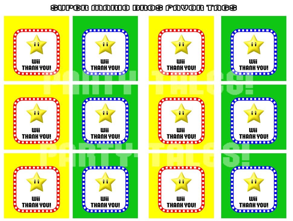 It is a photo of Gorgeous Super Mario Party Printables It's just an image of Gorgeous Super Mario Party Printables