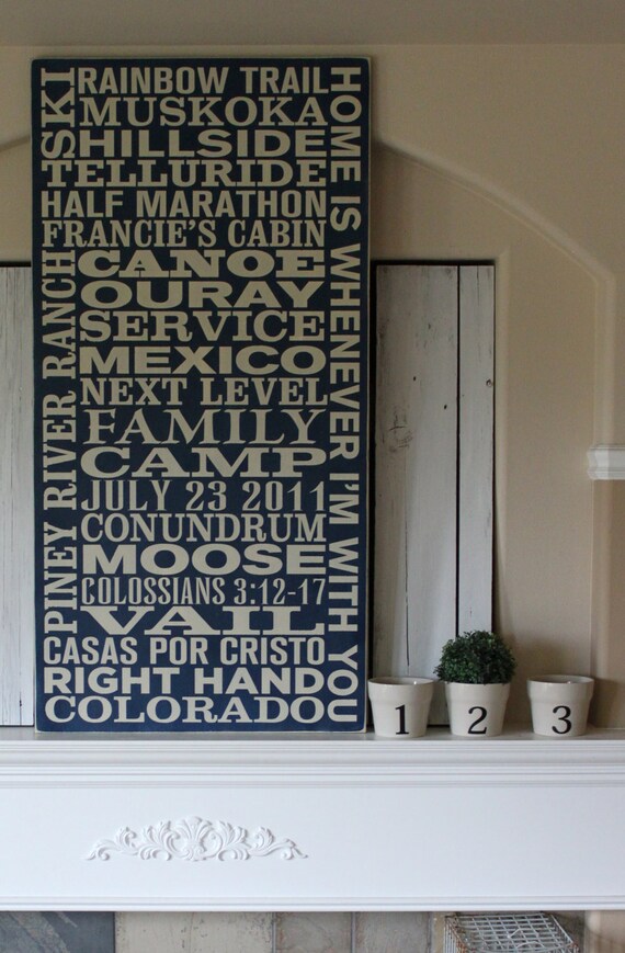 HUGE Customized/Personalized Subway Art Sign