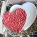 ring dish, wedding ring holder, set of 2, engagement, anniversary, heart bowl, Red and White, Gift Boxed, In Stock