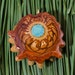 Beautiful TURQUOISE INLAY GLOWS (Med) Third Eye Pinecone Talisman Necklace