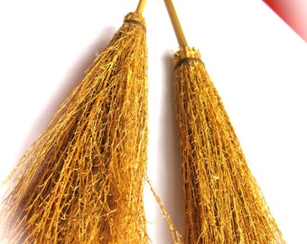 Vintage Miniature Witch's Broomstick-Baby Witch Costume-Halloween-Harry Potter-Hogwarts-Universal Studios-Rustic Broom-Bewitched-Disney-Fall