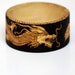 Chinese Dragon Bangle Bracelet Pyrography Wood Burning Free Shipping