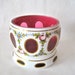 Reserved for Laura ----Vintage Bohemian Czech Cased Cut White to Cranberry Vase