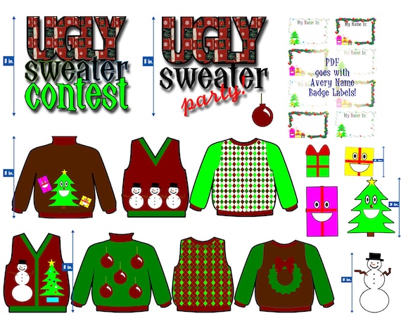 free ugly holiday sweater clip art - photo #6