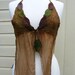 Forest Fae Floaty Halter Neck Nuno Felt Top Size Small to Medium