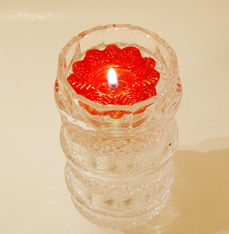 Irish Crystal Candle Holders by Shannon Vintage Set of 3 Hand