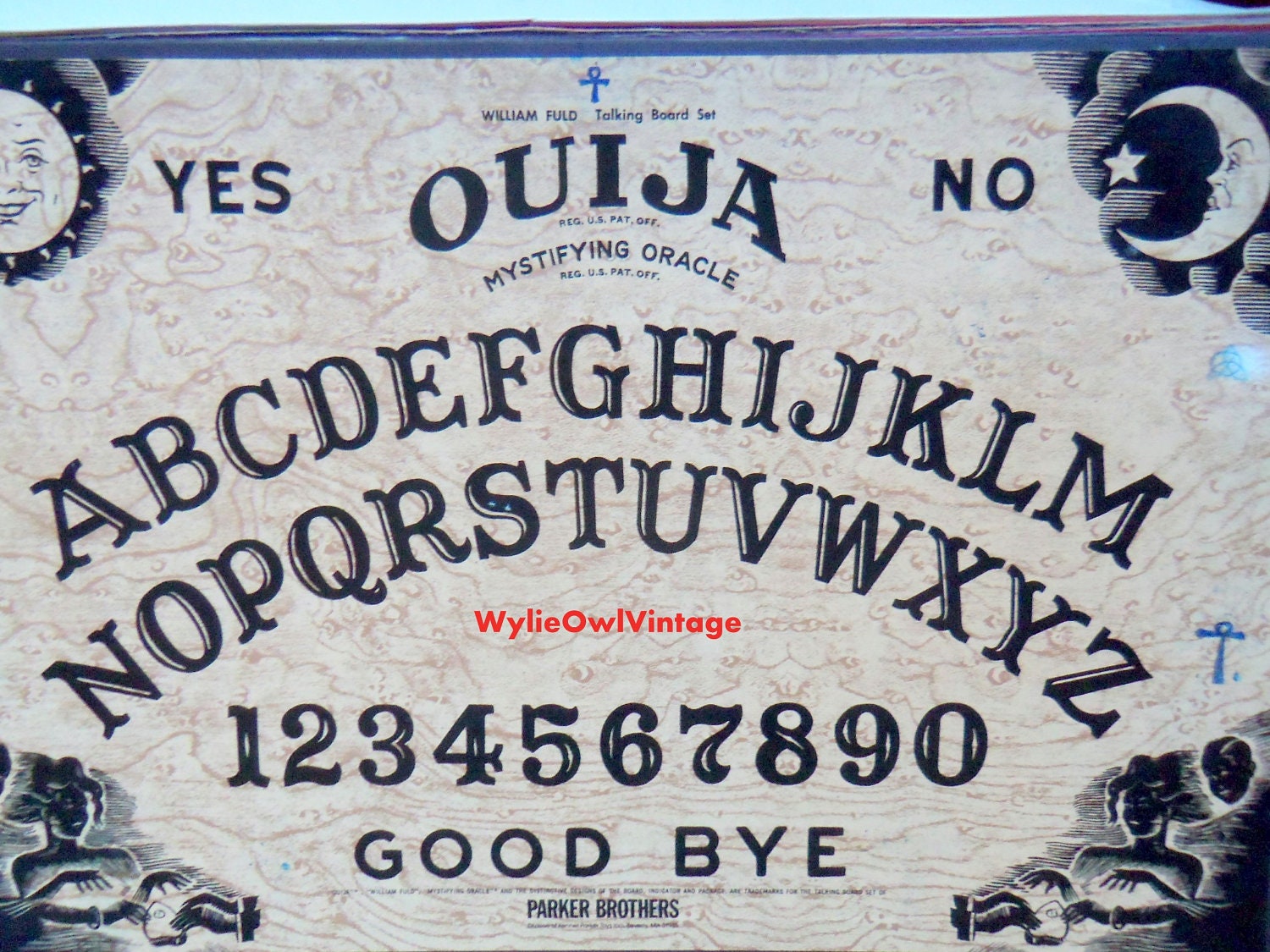 希少】 Ouija Mystifying Oracle William Fuld Talking Board Set 1972