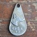 Vintage Soviet aluminum pendant,dog tag.