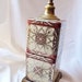 Vintage Asian Tea Can Stacked Lamp Base