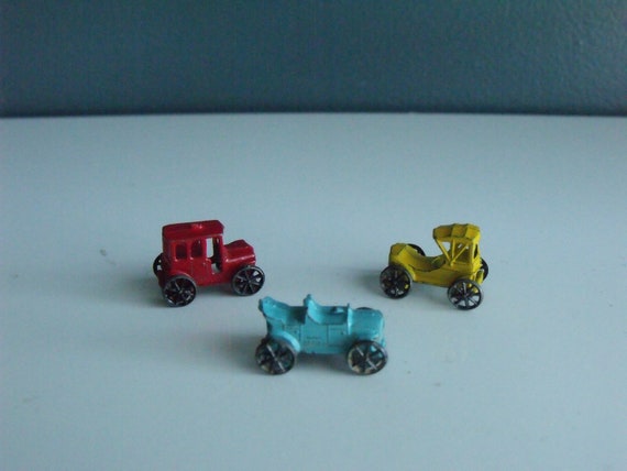 vintage small metal cars