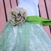 Sea Foam Green hand dyed lace Shabby Chic Infant Summer Tutu Onesie Dress Baptism vintage inspired flower girl summer dress EtsyKids Team