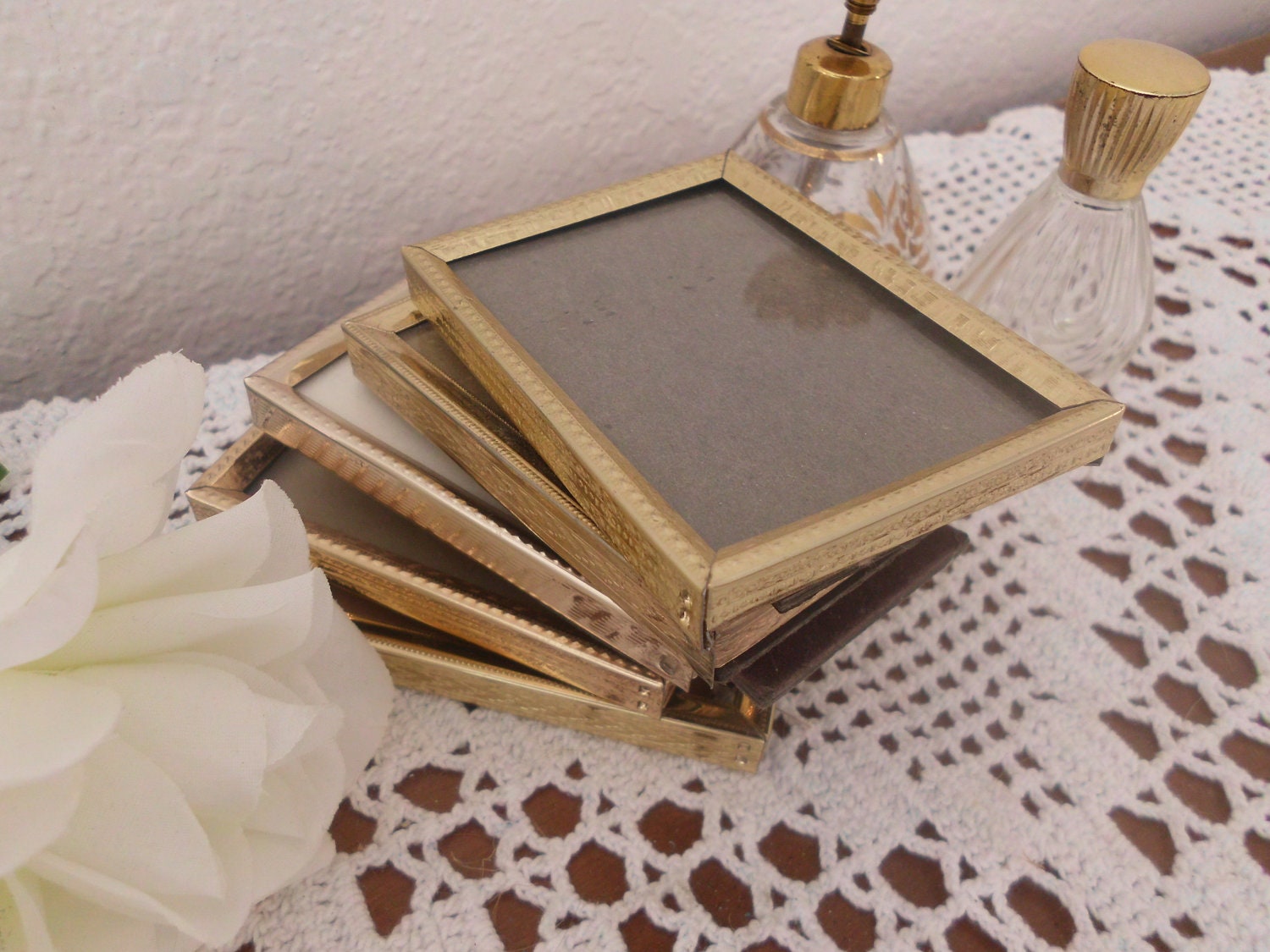 Vintage Gold Metal Frame Collection Set 2.25 x by ElegantSeashore