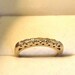 Vintage Diamond White Gold Band Ring/14K