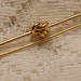 Vintage Gold Tone Bar Collar Pin by Monet