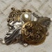 Vintage Art Nouveau Antique Gold and Silver Tone Brooch