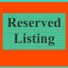 Reserved listing for eggbbb