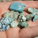 Turquoise. Mixed lot of rough stones. 42.5 grams. Variety of specimens.