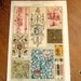 Antique Vintage 1894 Chromolithograph, ZEUGDRUCK II Ornamental Fabric Design, Morris, 1800s art German color lithograph