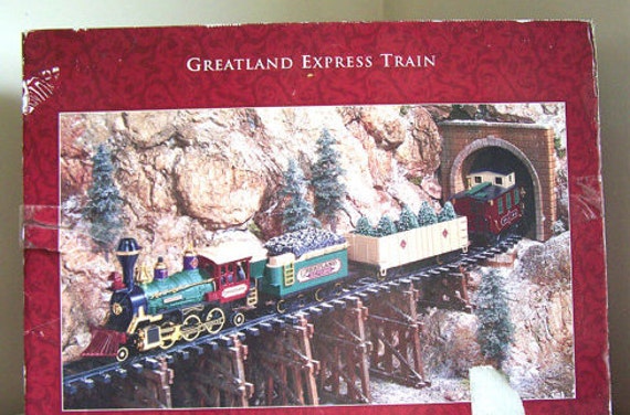 Vintage Greatland Express Holiday Model Train Set G Scale