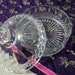 Vintage Patterned Large Glass Candy Dish has Lid with Pointed Top Mint Condition Only 6 USD