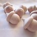20 Wood Acorns : 1-3/8" Tall x 1" Wide