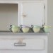 RESERVED vintage mid century french coffee cups in pastel colours, set of 8 made by Orchies Moulin Des Loups France