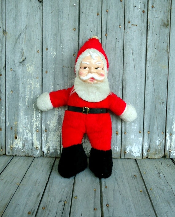 vintage stuffed santa doll