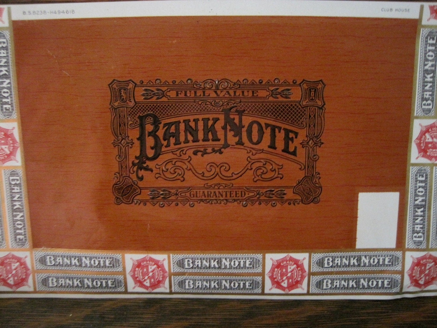 vintage bank note cigar box labels